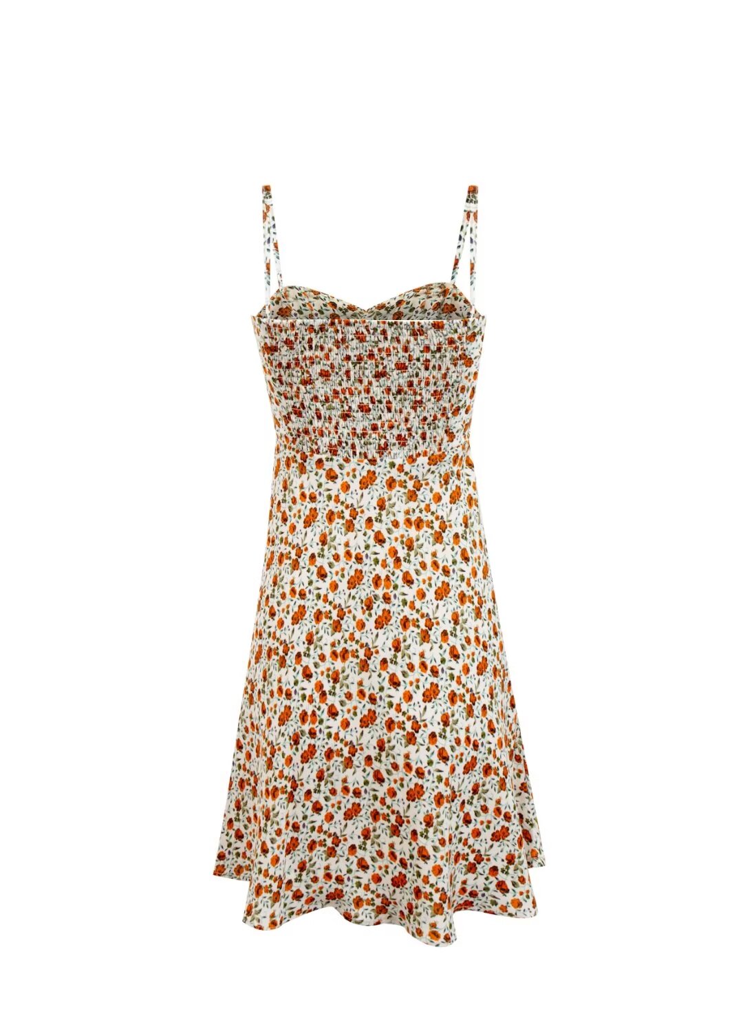 Spring Floral Cami Dress Women Vacation Casual Lace up Dress Short PullWind