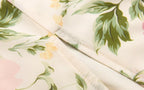 Summer French Vintage Floral Printed High Waist Sexy Side Split Hem Sling Dress PullWind