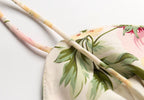 Summer French Vintage Floral Printed High Waist Sexy Side Split Hem Sling Dress PullWind