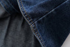 Women Clothing French All Match Halter Sleeveless Slim Short Denim Vest Buyei