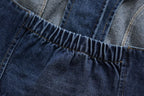 Women Clothing French All Match Halter Sleeveless Slim Short Denim Vest Buyei
