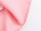 Spring Women Clothing Simple Square Collar Back Elastic Pink Dress Wennie