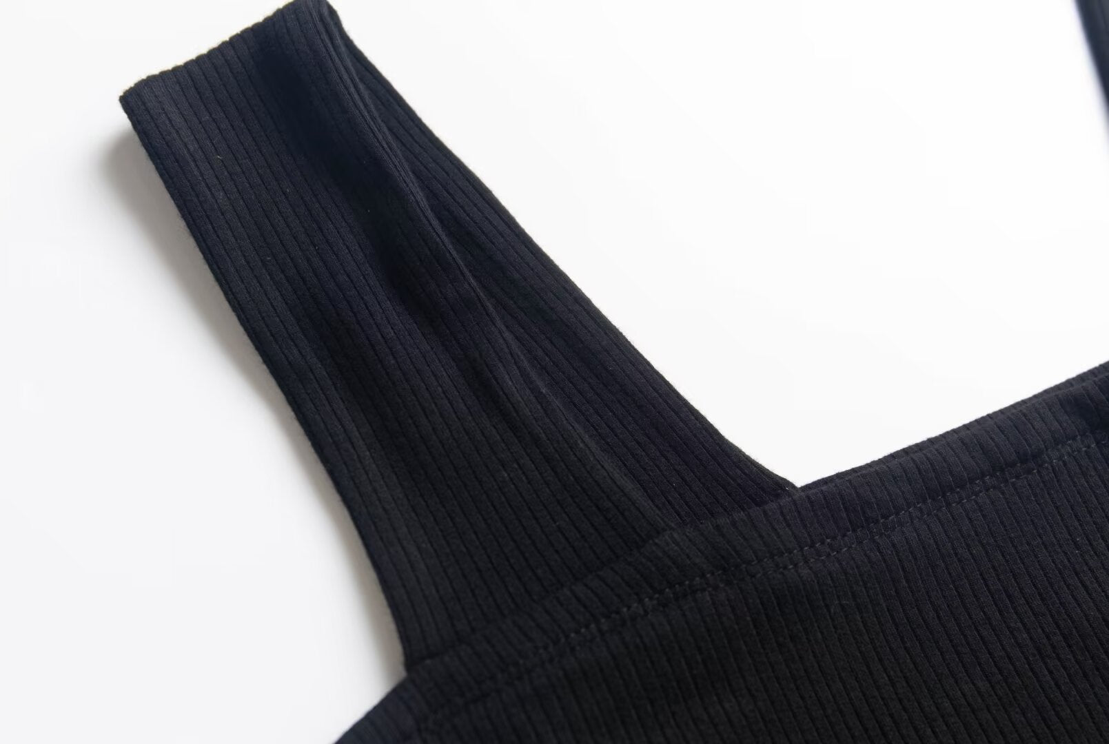 Spring Summer Square Collar Suspender Dress Women Side Slit Sexy Stretch Slim Fit Underwear Mid Length Dress PullWind