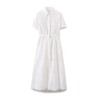 Spring Women Clothing Embroidered Shirt Dress Howe