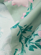 Women Linen Blended Floral Print Midi Sling Dress Howe