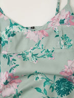 Women Linen Blended Floral Print Midi Sling Dress Howe
