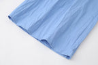 Summer Women Slim Fit Pleated Oblique Shoulder Tops Casual Trousers Suit Shell