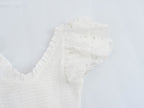 Spring Women Clothing Casual Simple Flying Sleeves Hollow Out Cutout Lace Dress Wennie
