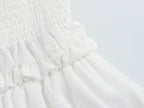 Spring Women Clothing Casual Simple Flying Sleeves Hollow Out Cutout Lace Dress Wennie