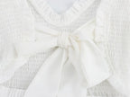 Spring Women Clothing Casual Simple Flying Sleeves Hollow Out Cutout Lace Dress Wennie