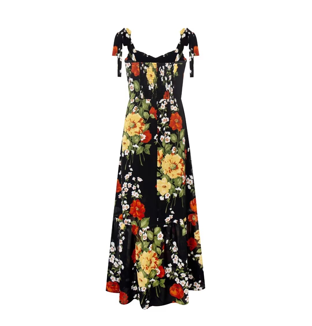Spring Holiday Sexy Casual Printing Expandable Dress Maxi Dress PullWind
