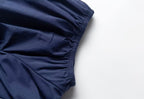 Spring Sexy Square Neck Puff Sleeve Boning Corset Side Stripe Slim Fit Short Dress PullWind