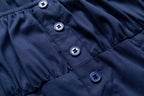 Spring Sexy Square Neck Puff Sleeve Boning Corset Side Stripe Slim Fit Short Dress PullWind
