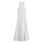 Women Clothing Summer Elegant Slightly Mature Long Lace Jacquard Dress SenDa