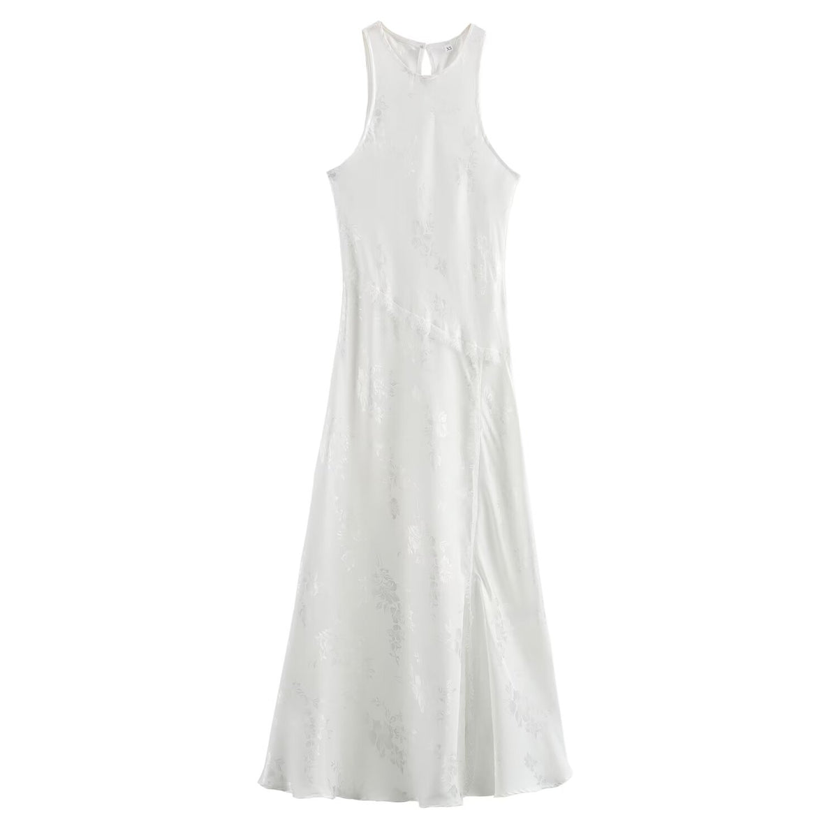 Women Clothing Summer Elegant Slightly Mature Long Lace Jacquard Dress SenDa