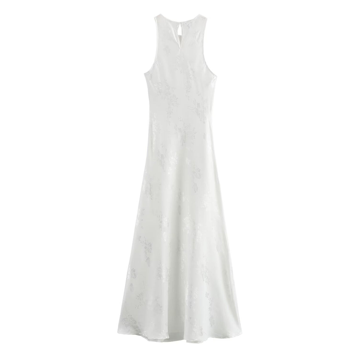 Women Clothing Summer Elegant Slightly Mature Long Lace Jacquard Dress SenDa