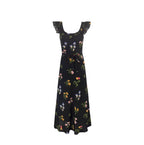 Spring Women Clothing Floral Plants Floral Print Sling Dress PullWind