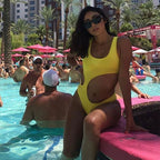 Traje de baño de una pieza sexy de color sólido, traje de baño para mujer, bikini con espalda descubierta, traje de baño de una pieza