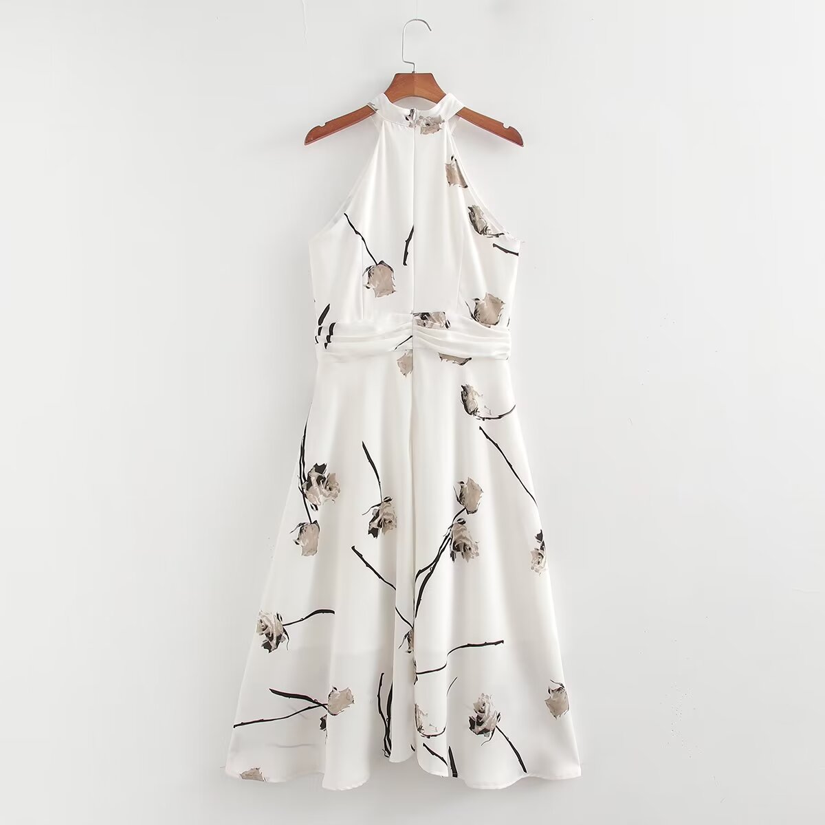 Summer Women Clothing Printing Dress Women Neck Hanging Dress FRIDAY