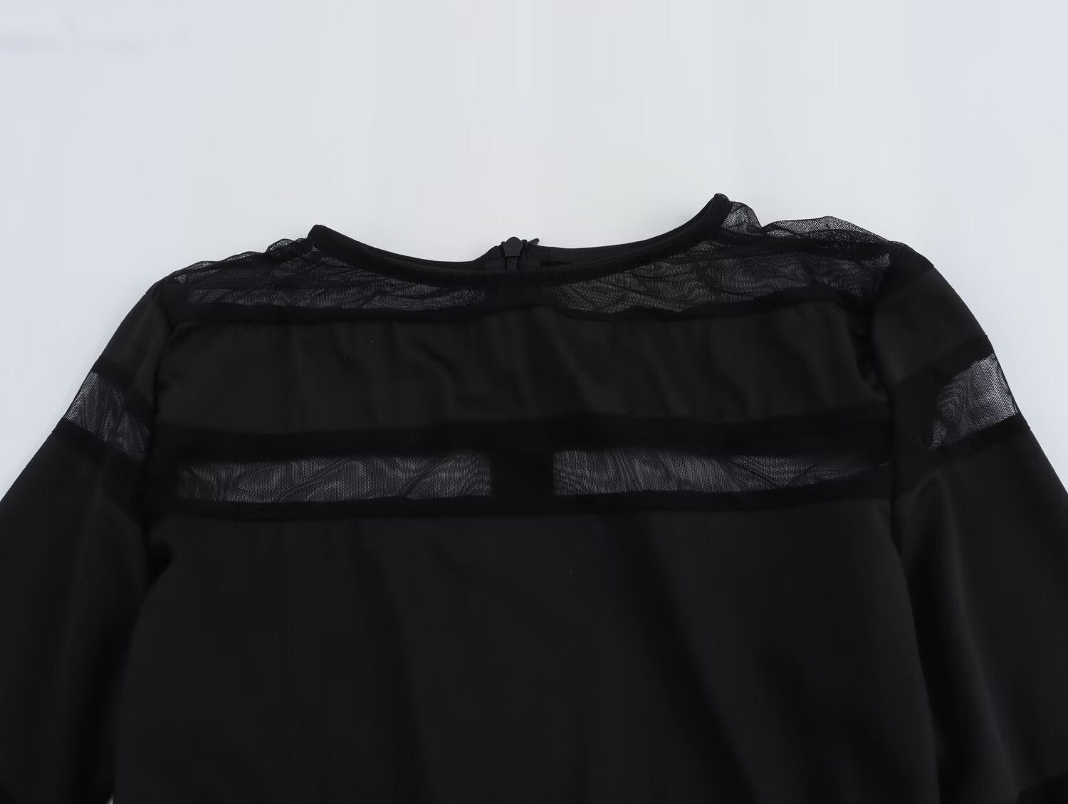 Summer Women Clothing Elegant Slightly Mature Black Panel Long Sleeve Dress SenDa
