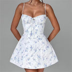Summer Boning Corset Strap Sling Dress Backless Sexy Dress Camille