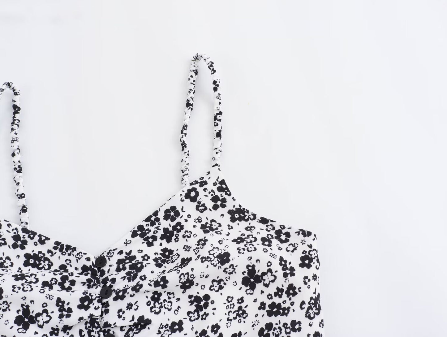 Summer Women Clothing Elegant Slightly Mature Floral Printing Shoulder Girdle Dress SenDa