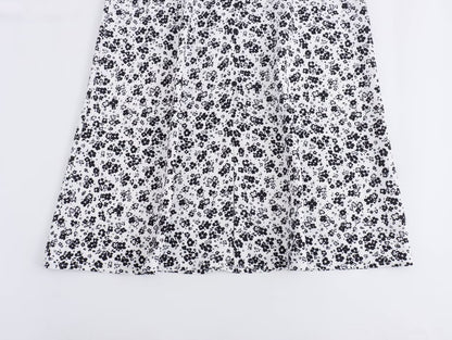 Summer Women Clothing Elegant Slightly Mature Floral Printing Shoulder Girdle Dress SenDa