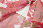 Spring Summer Gorgeous Red Flower Print Elegant High End Dress Sling Set ESUNG