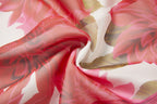 Spring Summer Gorgeous Red Flower Print Elegant High End Dress Sling Set ESUNG
