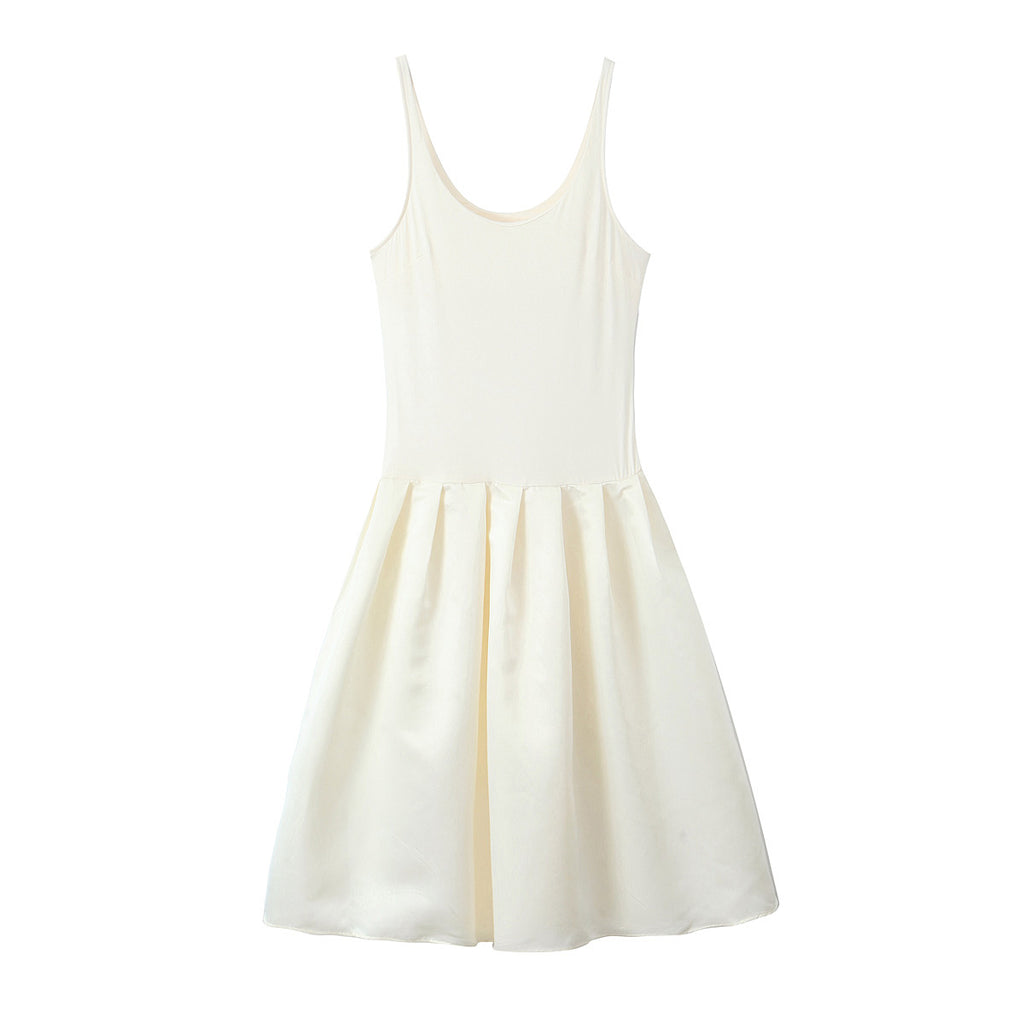 Women Clothing Women Elegant Solid Color Sling Dress JuneMade