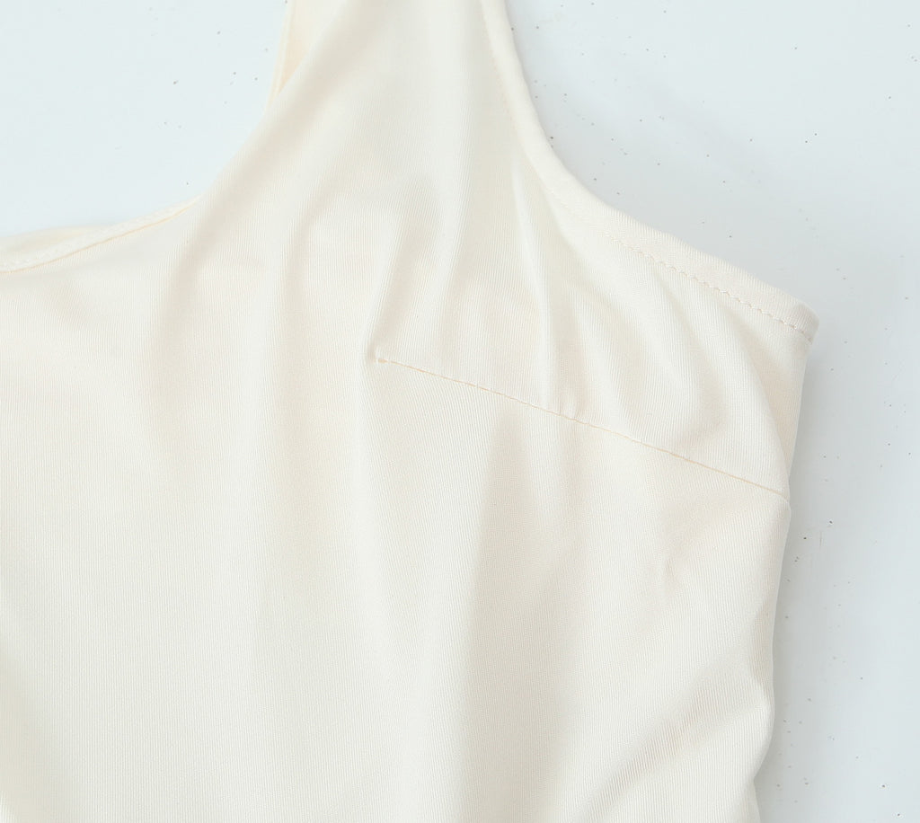 Women Clothing Women Elegant Solid Color Sling Dress JuneMade