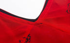 Summer Red V neck Sling Dress Women Summer Waist Bag Hip Fishtail Maxi Dress PullWind