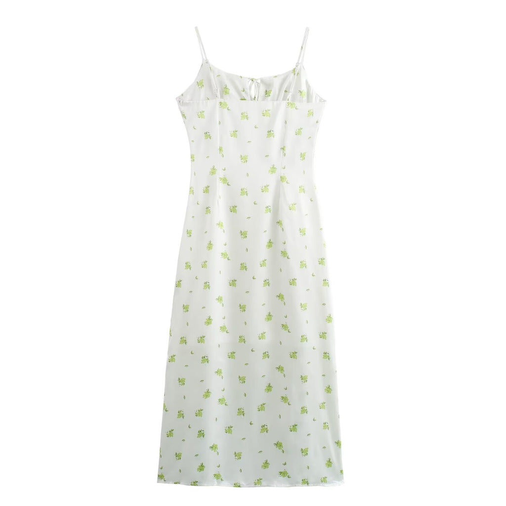 Summer Women Clothing Casual Simple Printing Slip Dress Wennie