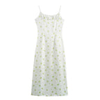 Summer Women Clothing Casual Simple Printing Slip Dress Wennie