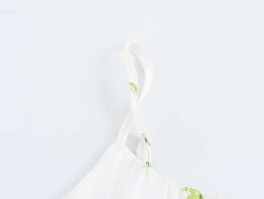 Summer Women Clothing Casual Simple Printing Slip Dress Wennie