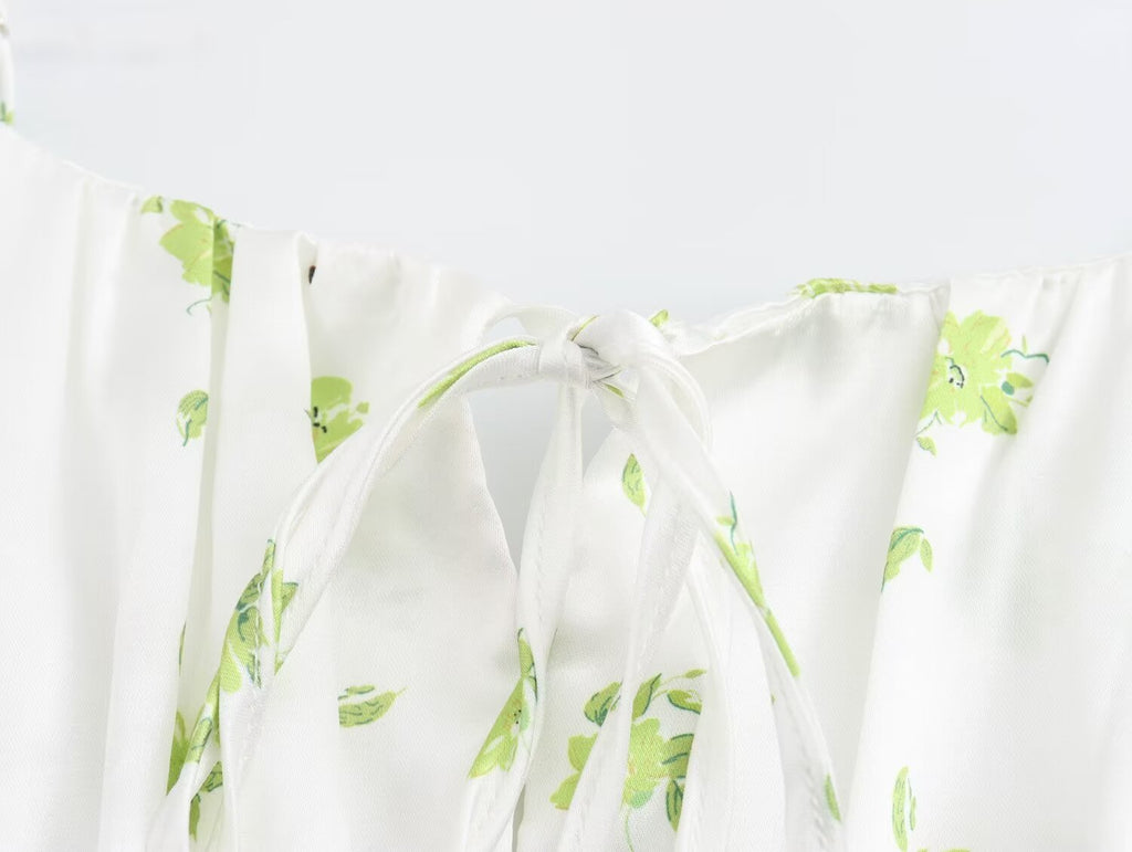 Summer Women Clothing Casual Simple Printing Slip Dress Wennie