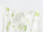Summer Women Clothing Casual Simple Printing Slip Dress Wennie