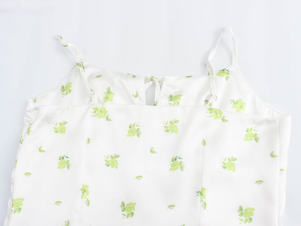 Summer Women Clothing Casual Simple Printing Slip Dress Wennie