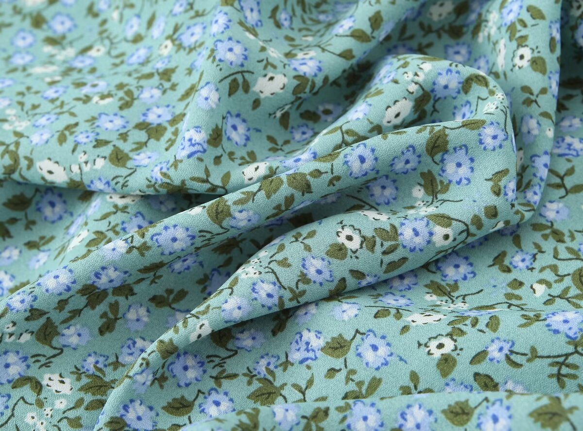 Summer Pastoral Fresh Slim Fit Tied Printing Slip Dress Women OMI