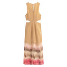 Summer Pants Women Open Design Tie Dye Midi Dress TRAF