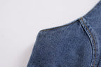 Summer Women Clothes French All Match Halter Sleeveless Skinny Short Denim Vest Buyei