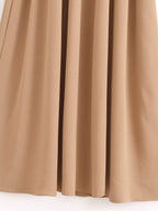 Summer Women Clothing Elegant V neck Sleeveless Maxi Dress TRAF