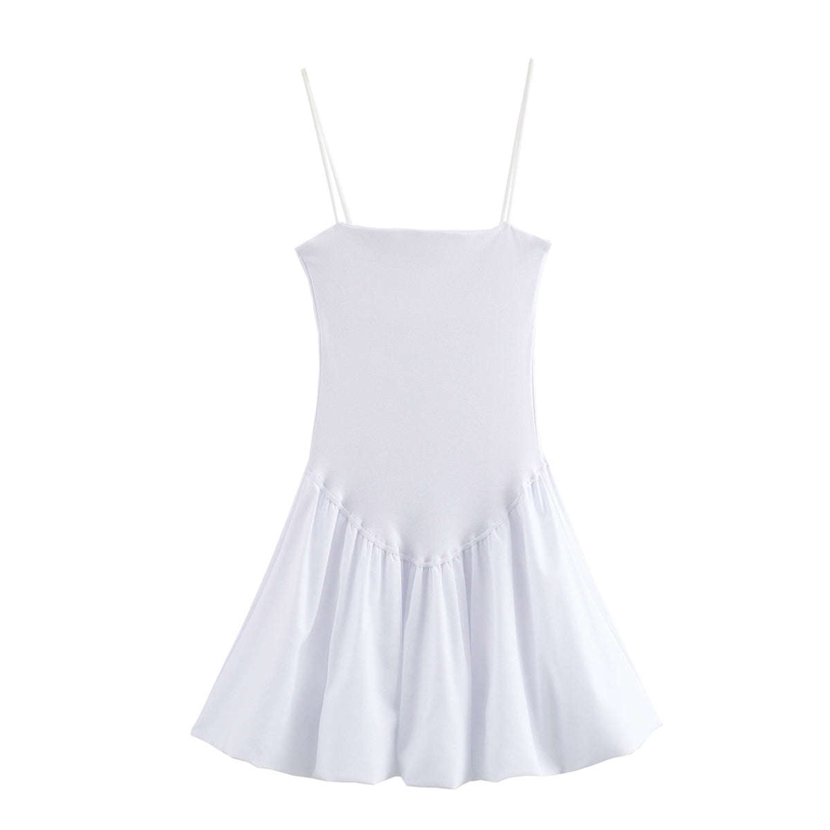 Summer Elegant Low Collar Sleeveless Slim Strap Waist Dress Women DaRoca
