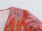 Summer Women Clothing Elegant Slightly Mature Printed Midi Dress SenDa