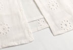 Summer High Grade Embroidered Dress Women Elegant Tied Waist Trimming Short Sleeved Long Dress PullWind