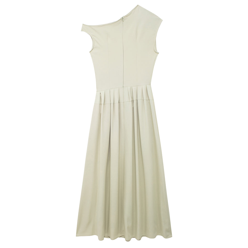 Women Clothing Summer Elegance High Waist Solid Color Maxi Dress JuneMade