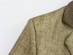 Women Pure Linen Tie Dyed Long Sleeve Baggy Coat SenDa