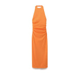 Summer Women Clothing Slim Fit Slimming Simple Backless Midi Dress Howe
