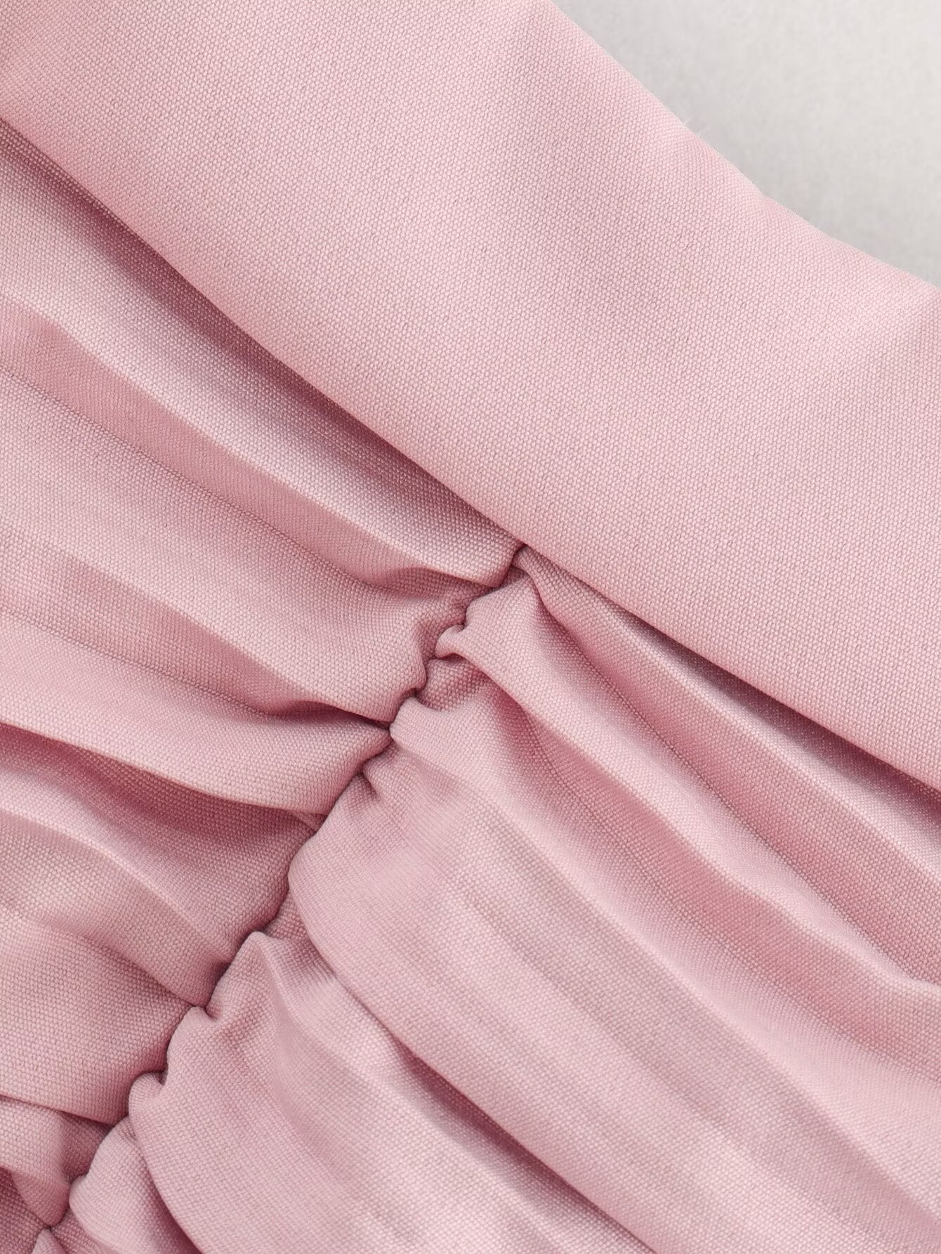 Women Clothing Summer Personalized Pink Embellished Balloon Sling Mini Dress Women SHE