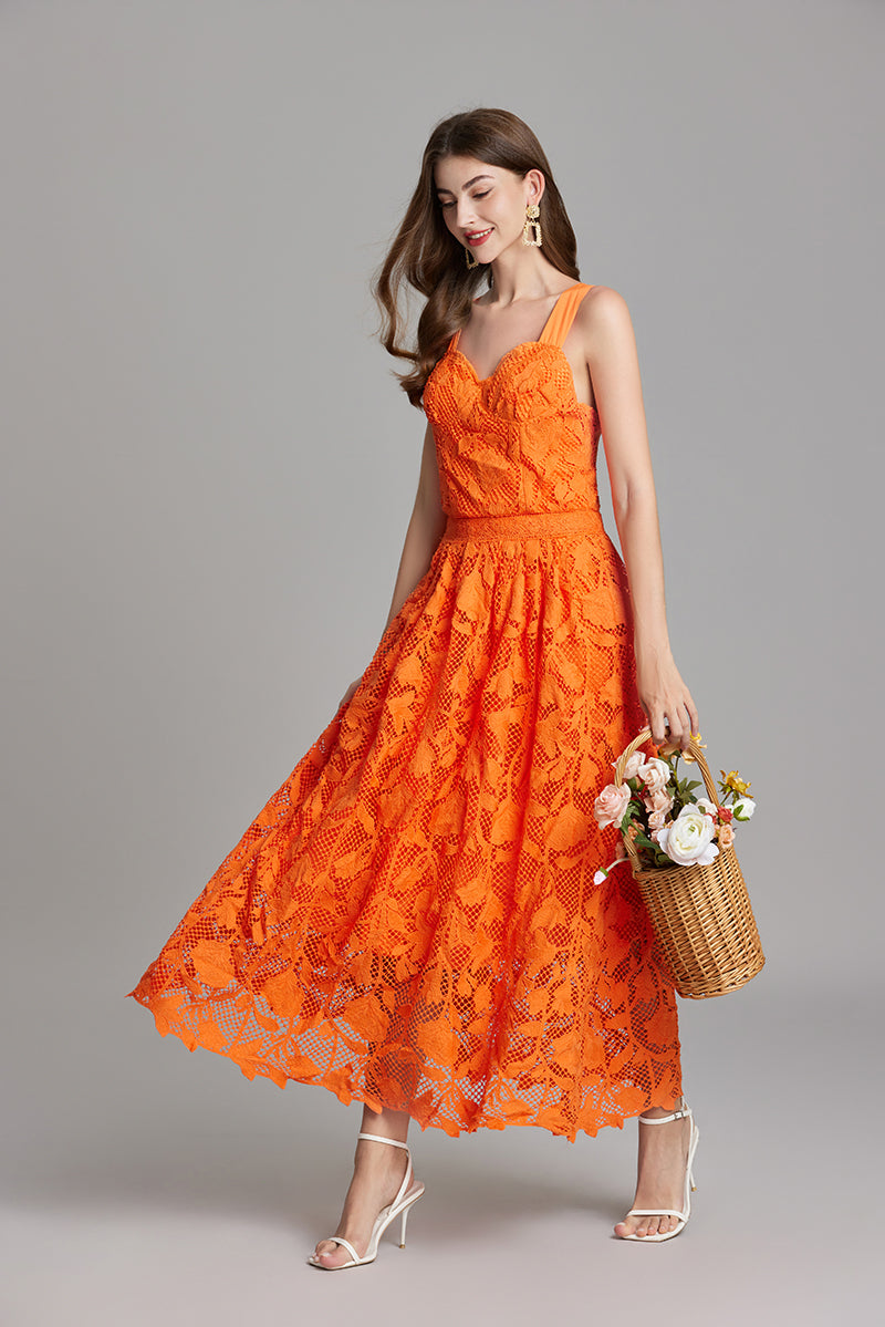 Women Summer Solid Sleeveless A Line Maxi Dress ESUNG
